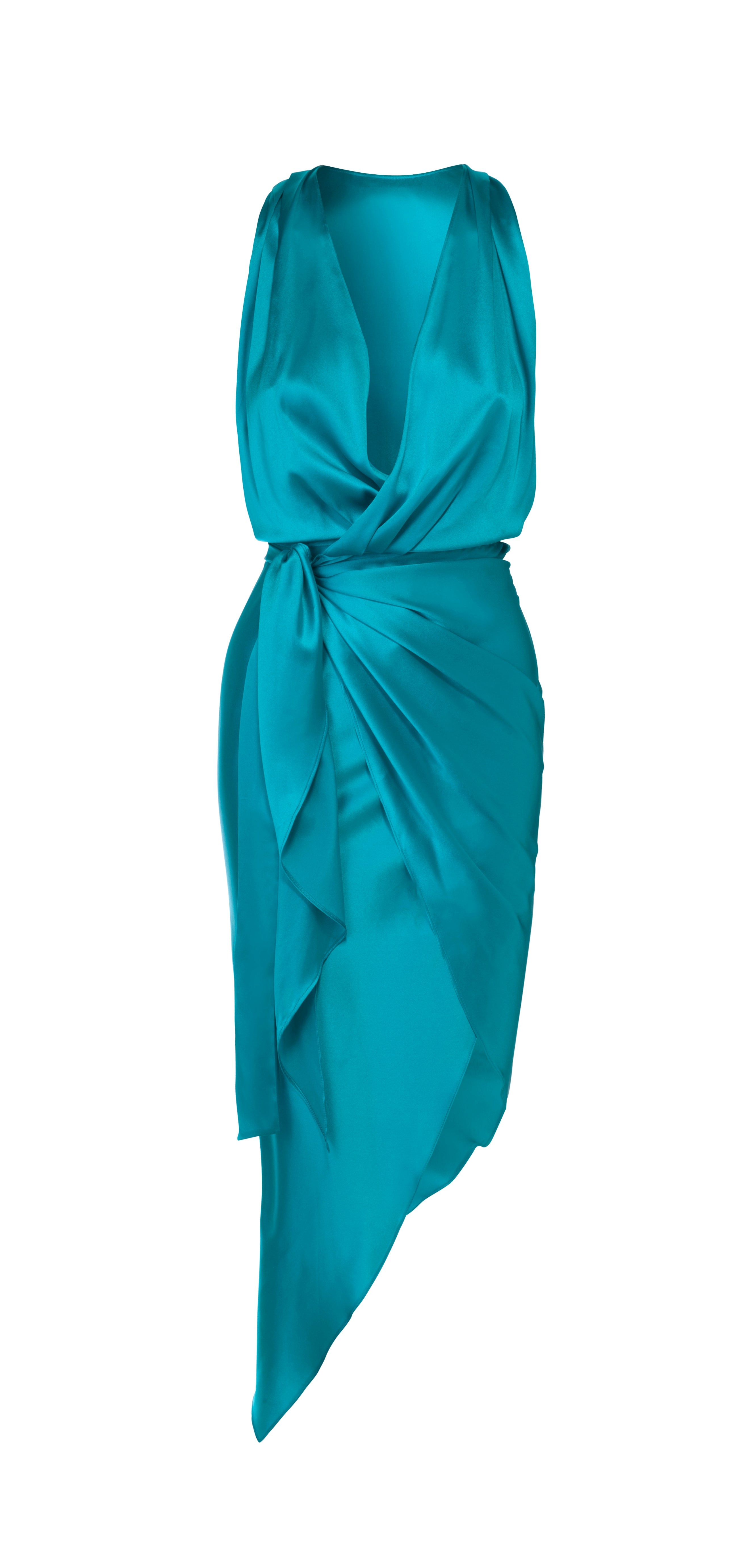 Perry Silk Dress - Blue