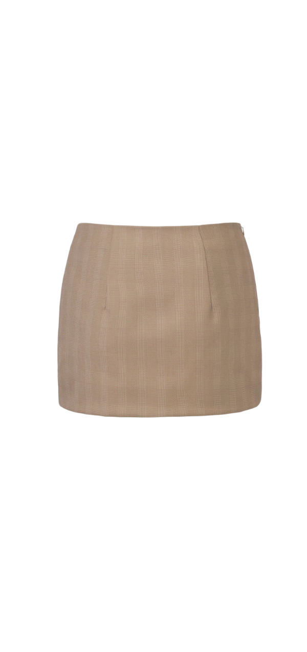 Ivy Mini Skirt - Beige