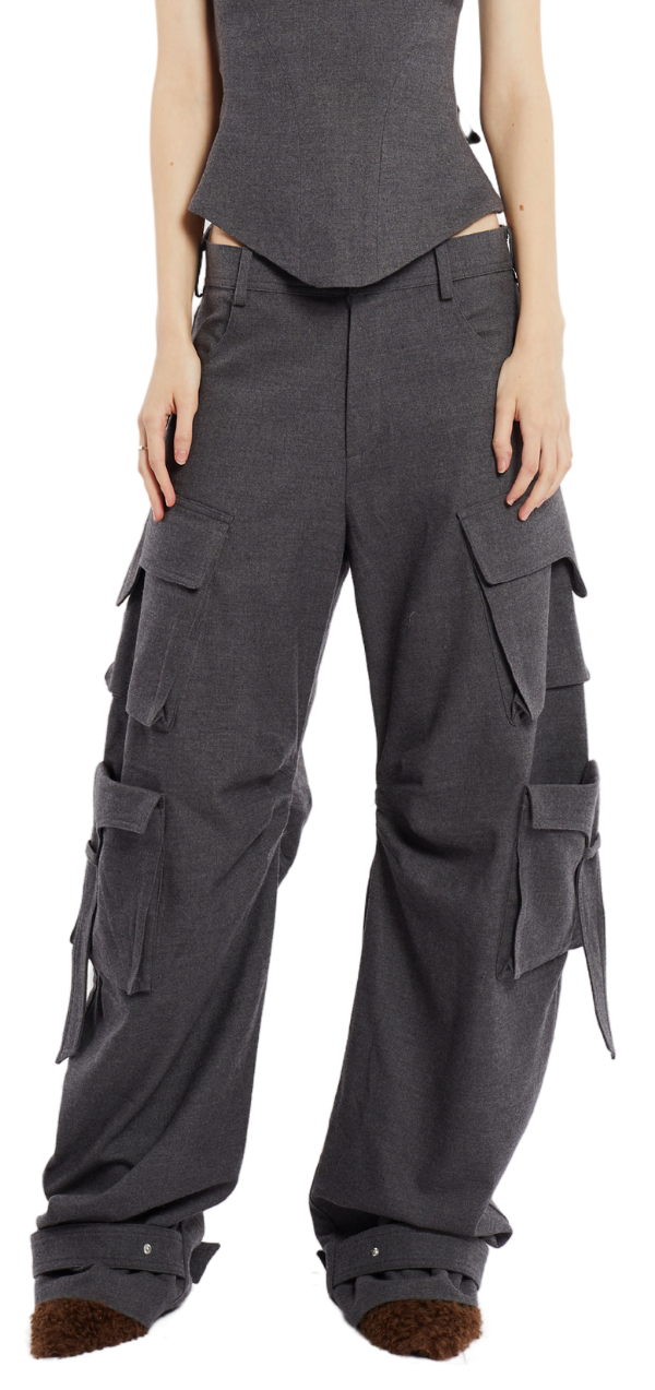 Rae Cargo Pants - Dark grey