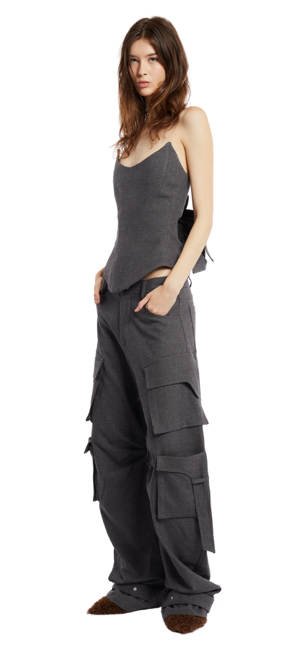 Rae Cargo Pants - Dark grey