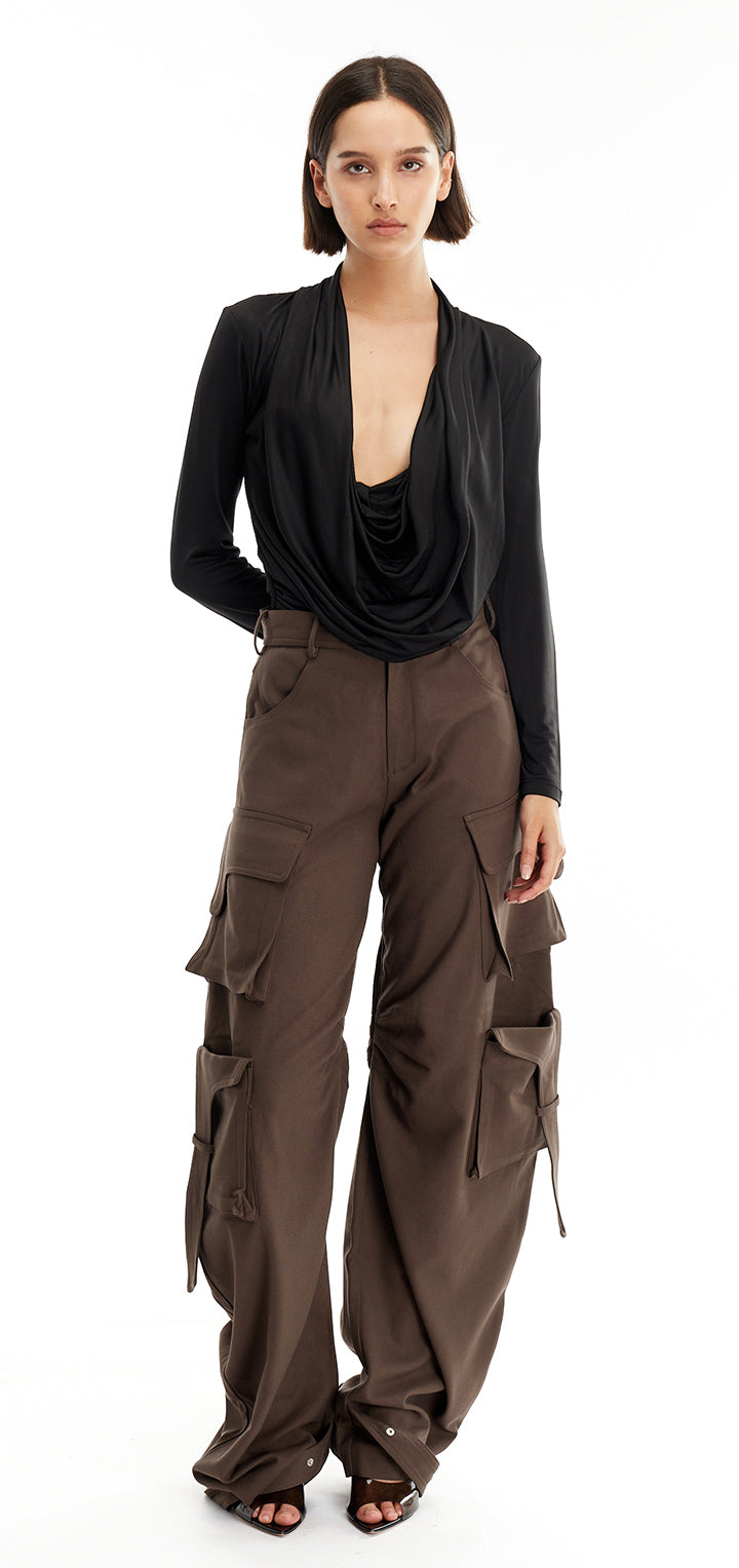 Rae Cargo Pants - Brown