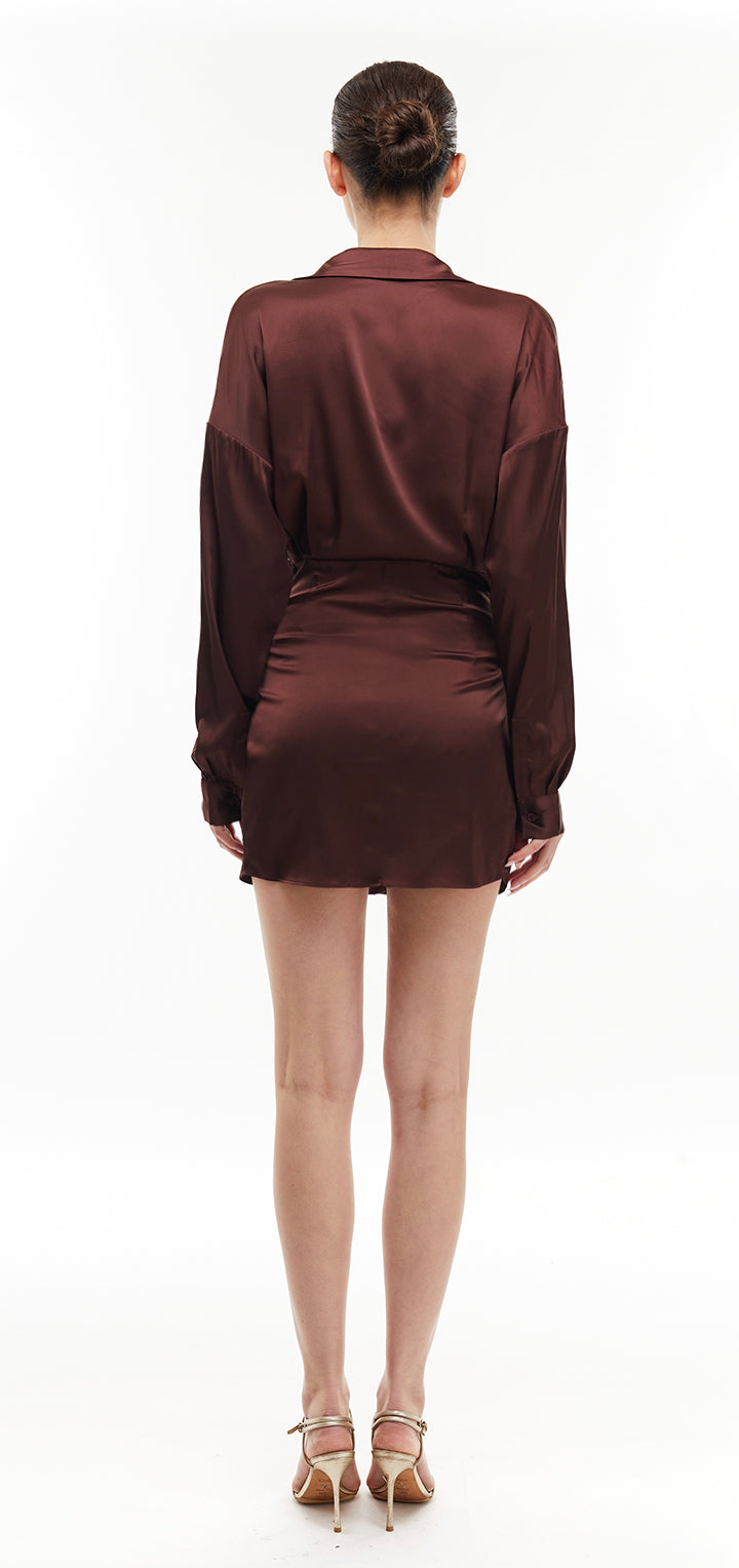 Loriel dress- Brown