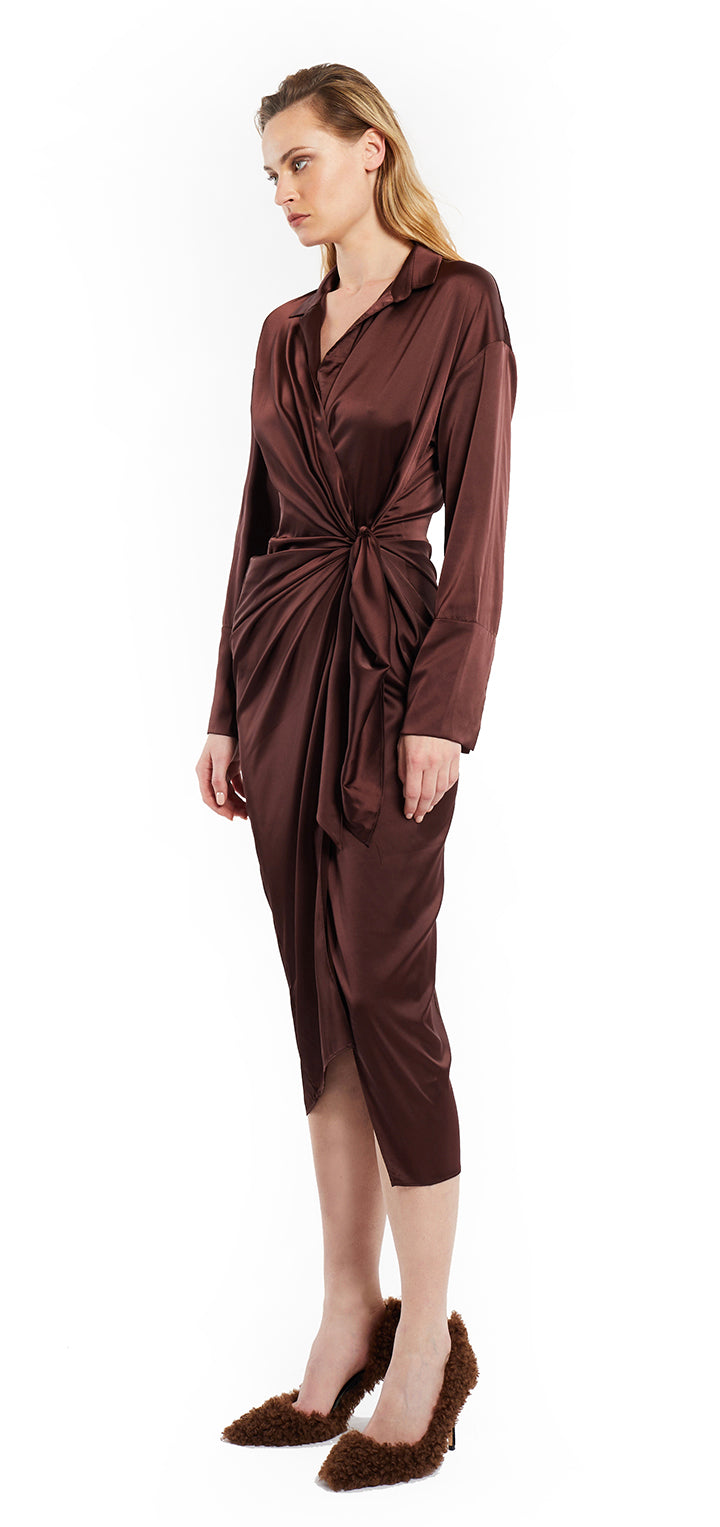 Gisele Dress - Brown