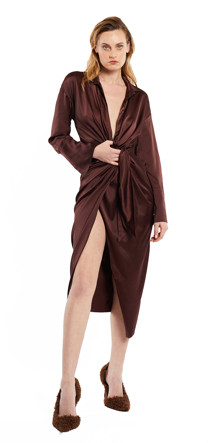 Gisele Dress - Brown