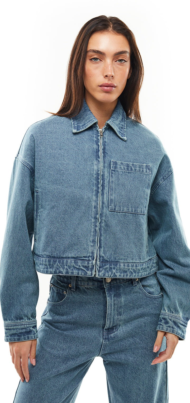 Emma Jacket- Light Denim