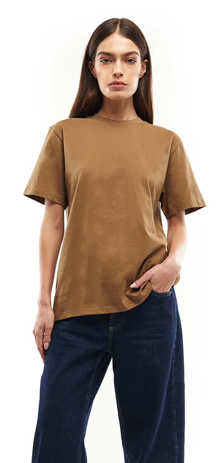 MOA Logo T shirt- Brown