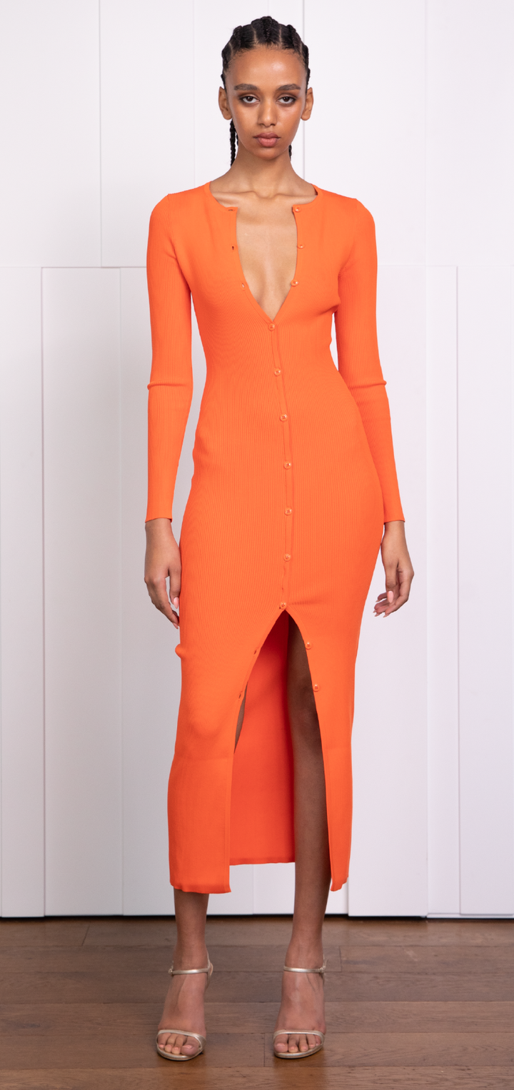 Ambra Knit Dress - Orange